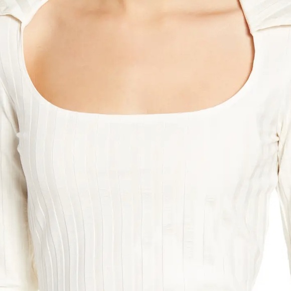 Reformation Vittoria Rib Long Sleeve Knit Dress - Picture 3 of 6